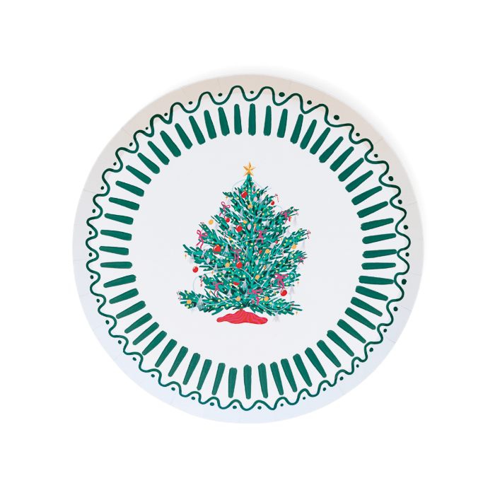 Bonjour Fête Christmas Christmas Tree Small Plates