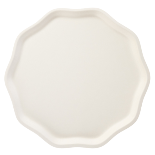 Bonjour Fête Frene Creme Compostable Dinner Plates