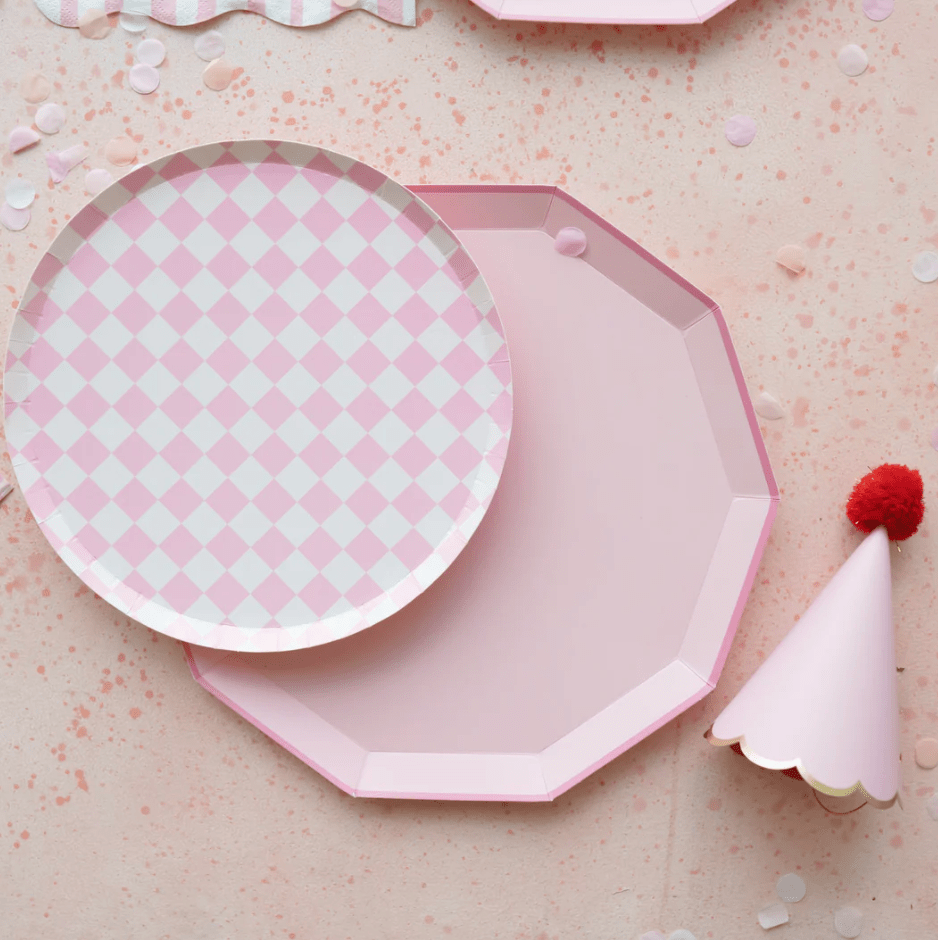 Bonjour Fete Party Petal Pink Dinner Plates