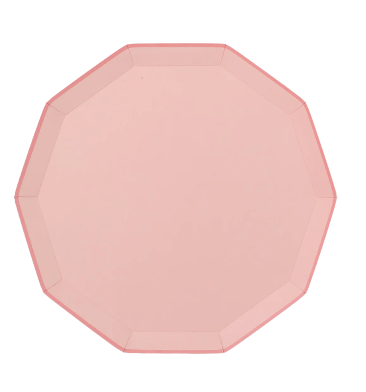 Bonjour Fete Party Petal Pink Dinner Plates