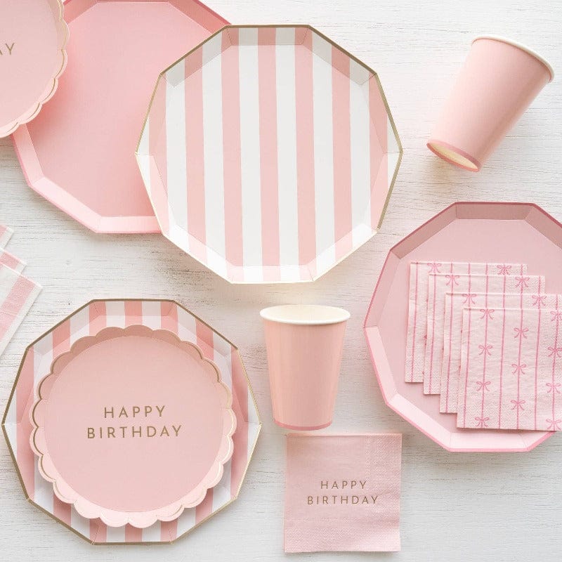 Bonjour Fête Party Petal Pink Signature Birthday Napkins