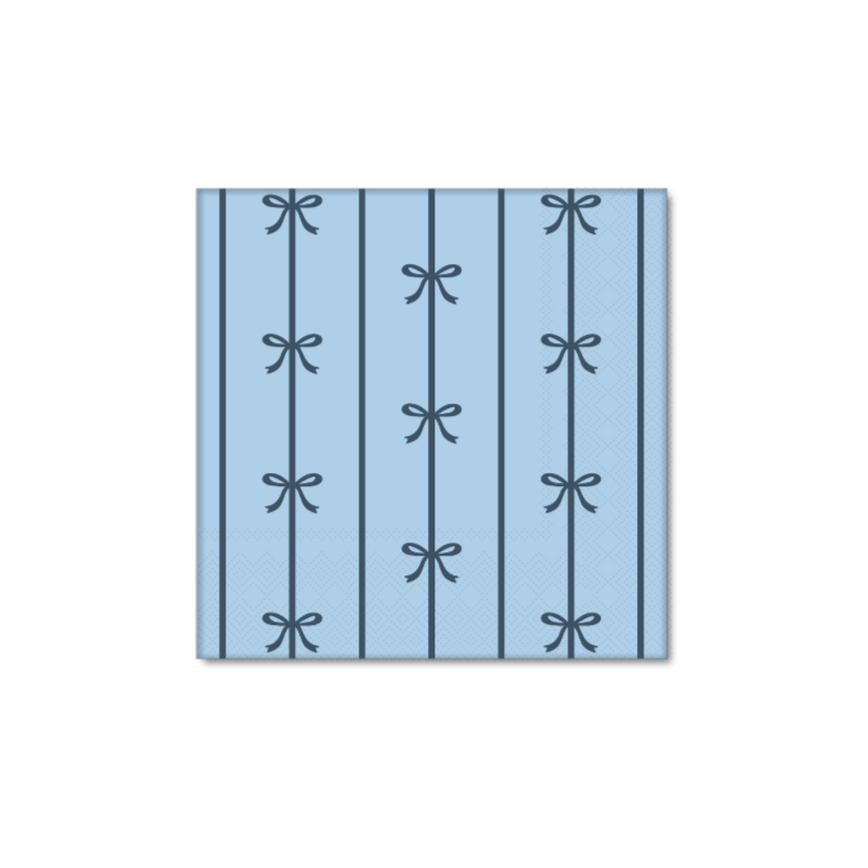 Bonjour Fête Sky Blue Bow Napkins