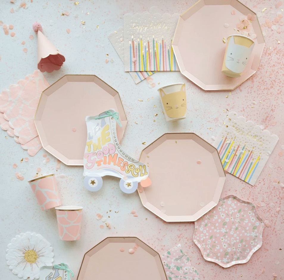 Bonjour Fete Party Sweet Peach Dinner Plates