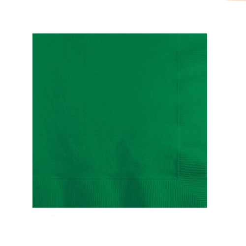 Bulk Party Decor Emerald Green Beverage Napkins