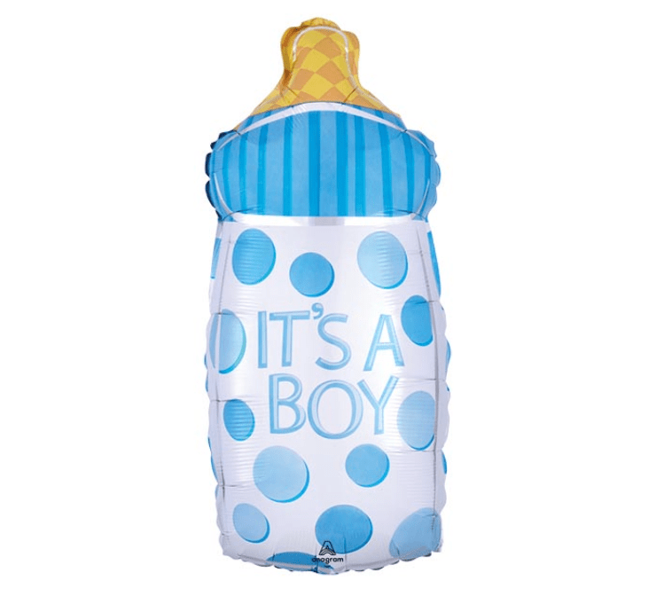 Burton and Burton Balloons Boy Baby Bottle Balloon