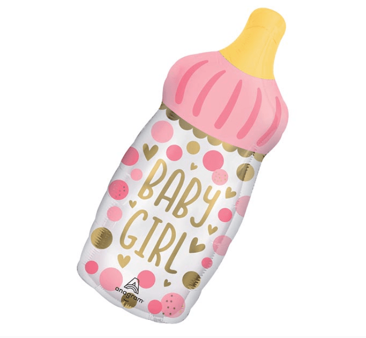 Burton and Burton Balloons Girl Baby Bottle Balloon