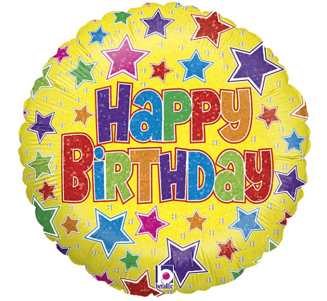 burton + burton Balloons Bold Stars Birthday Balloon