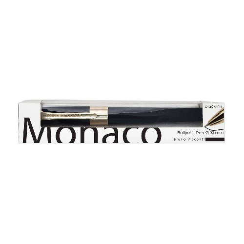 BV by Bruno Visconti Black Monaco Soft Touch Pen in Gift Box