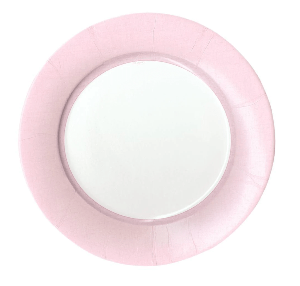 Caspari Party Linen Petal Pink Dinner Plates