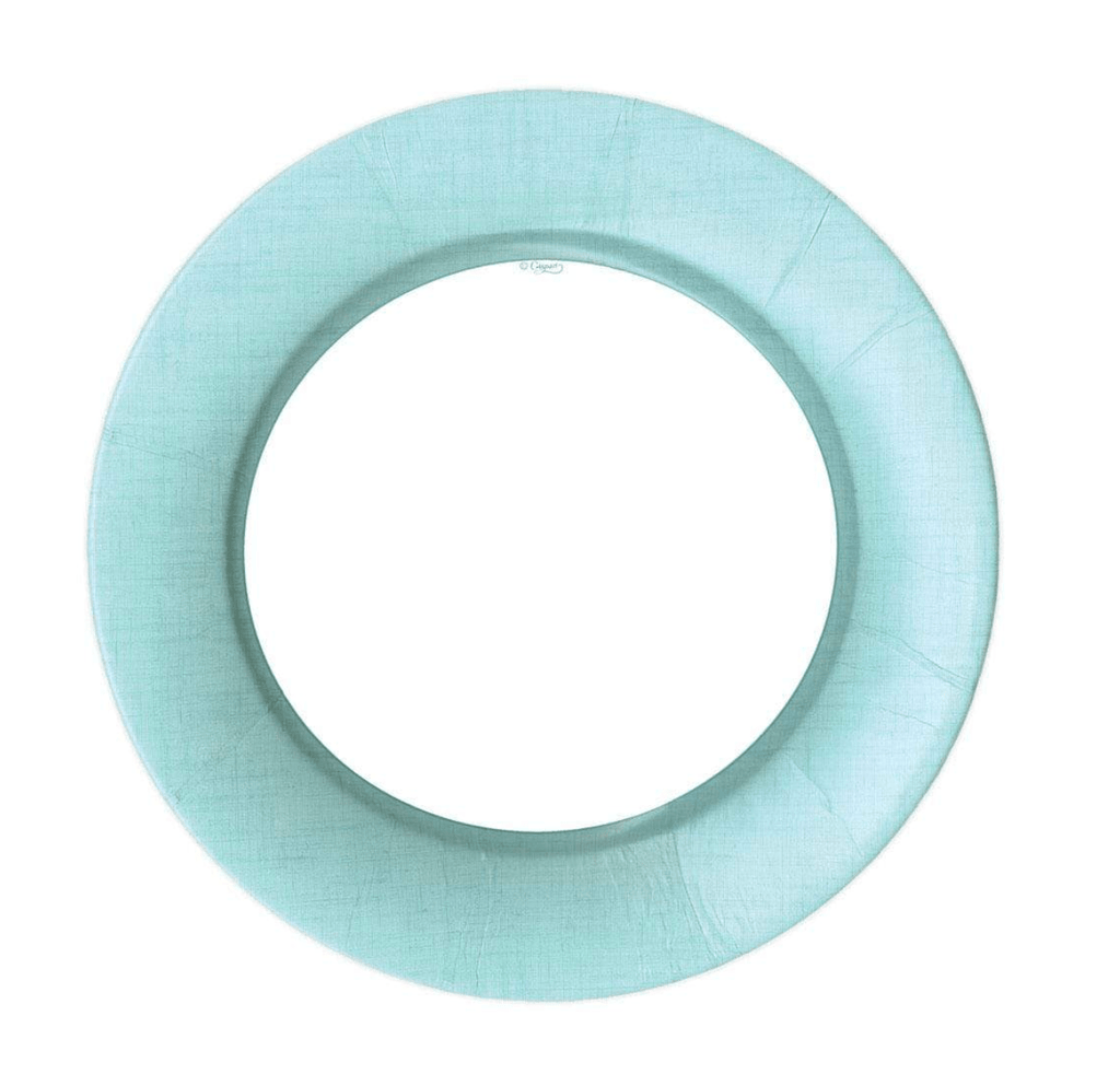 Caspari Party Linen Robin's Egg Blue Dinner Plates