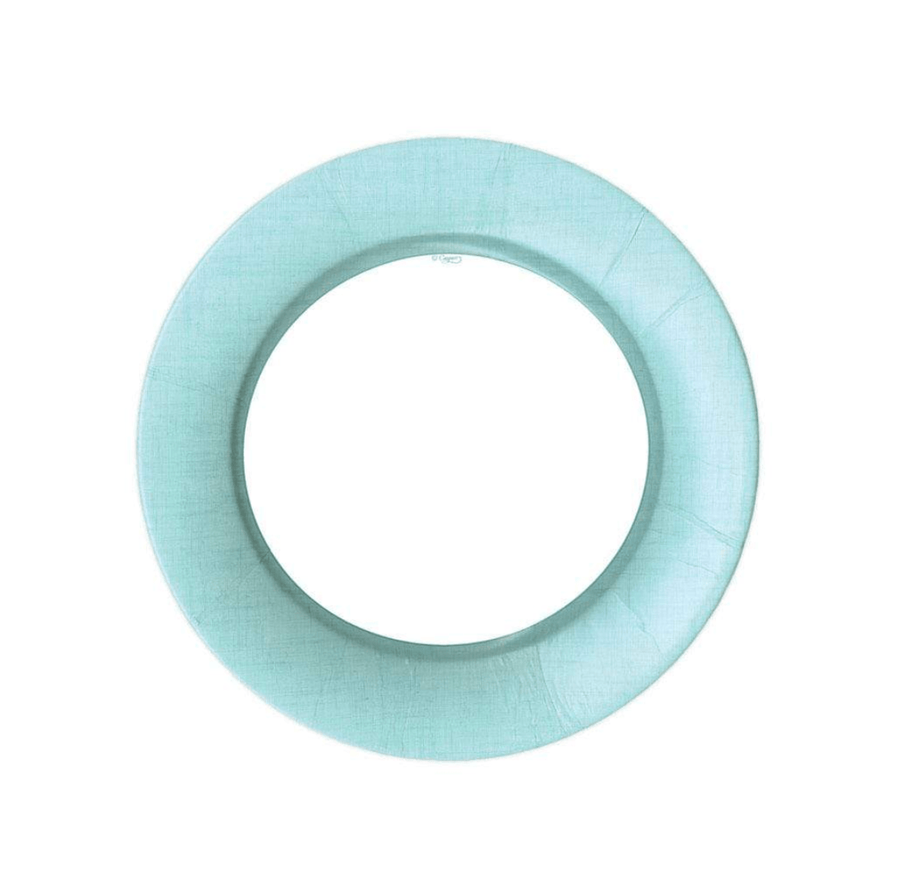 Caspari Party Linen Robin's Egg Blue Salad Plates