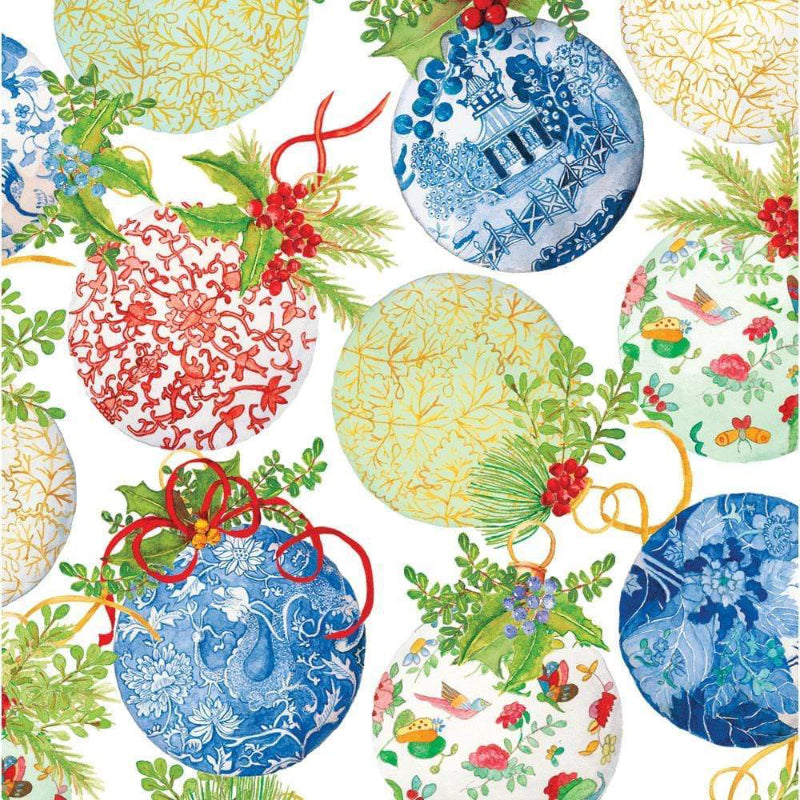 Caspari Gift Wrap Porcelain Ornaments Gift Wrapping Paper