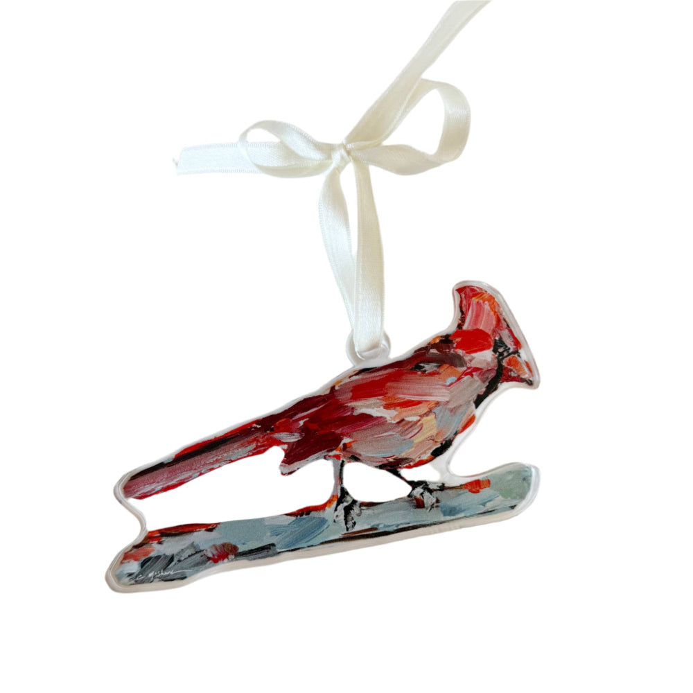 Chelsea McShane Art "Always With You" cardinal ornament