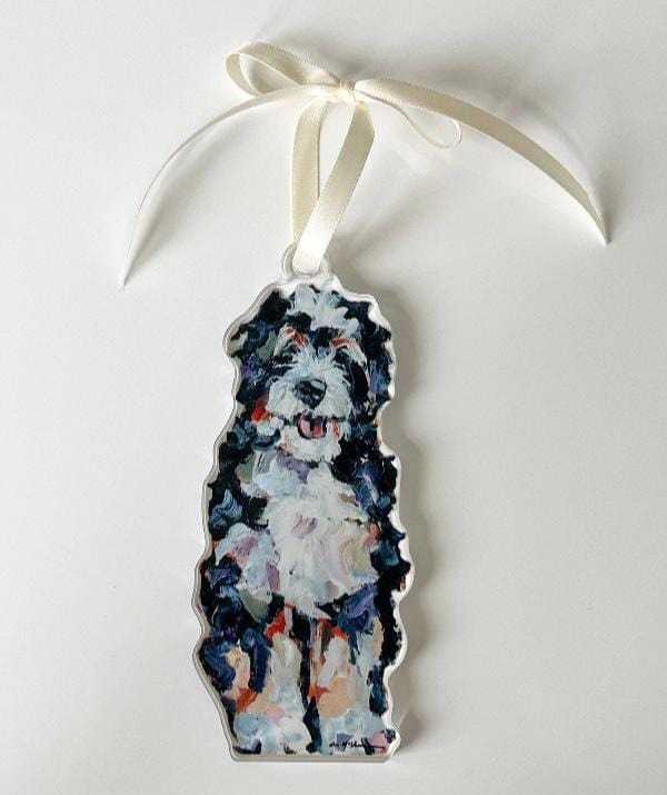 Chelsea McShane Art Bernedoodle Ornament