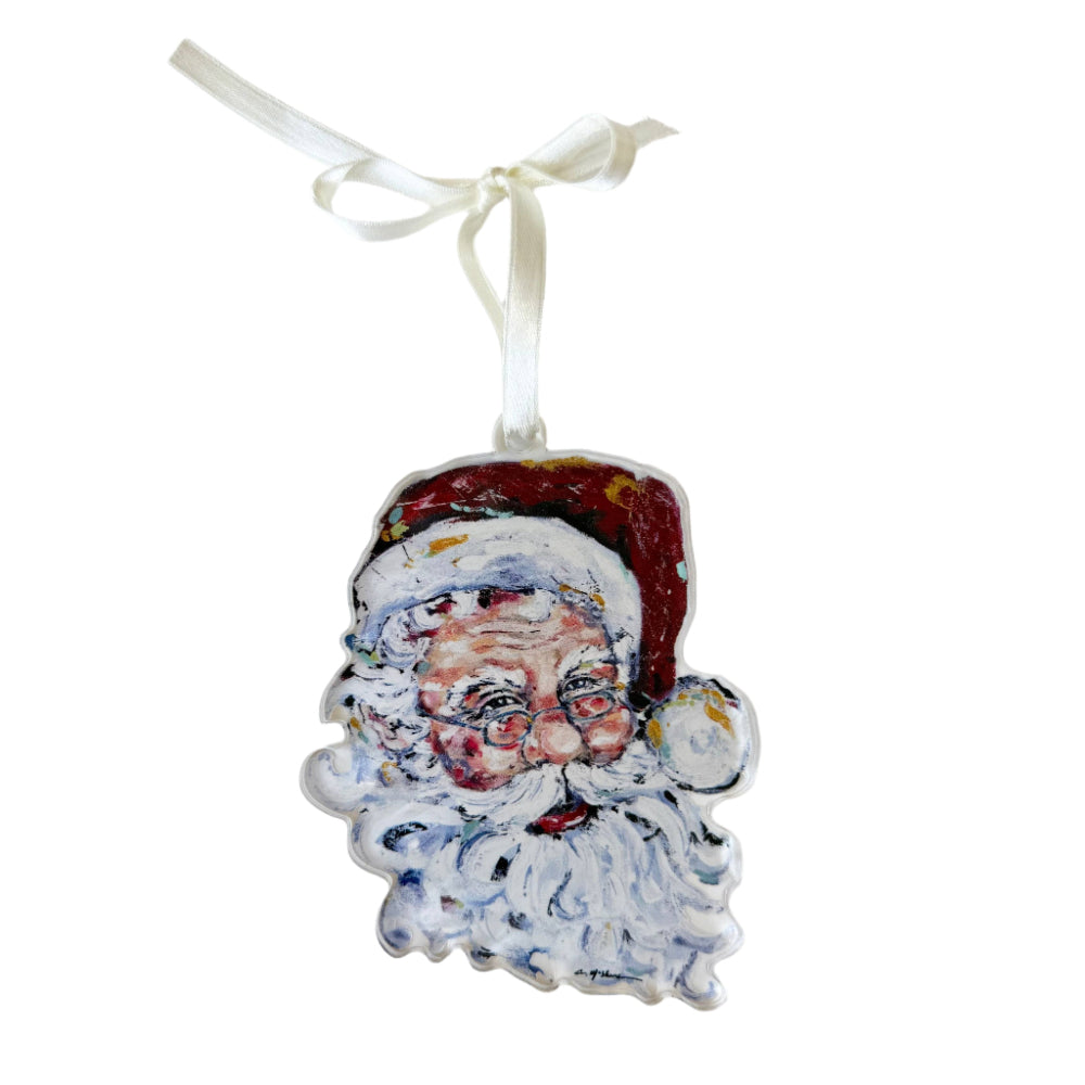 Chelsea McShane Art "Jolly Ole Soul" santa ornament