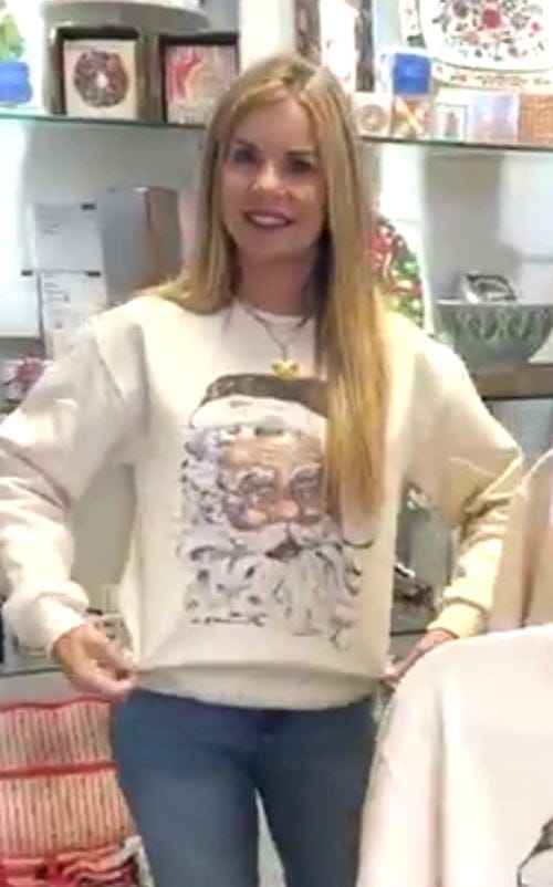 Chelsea McShane Art "Jolly Ole Soul" Santa Sweatshirt