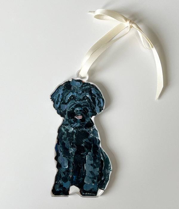 Chelsea McShane Art Small Black Doodle Ornament