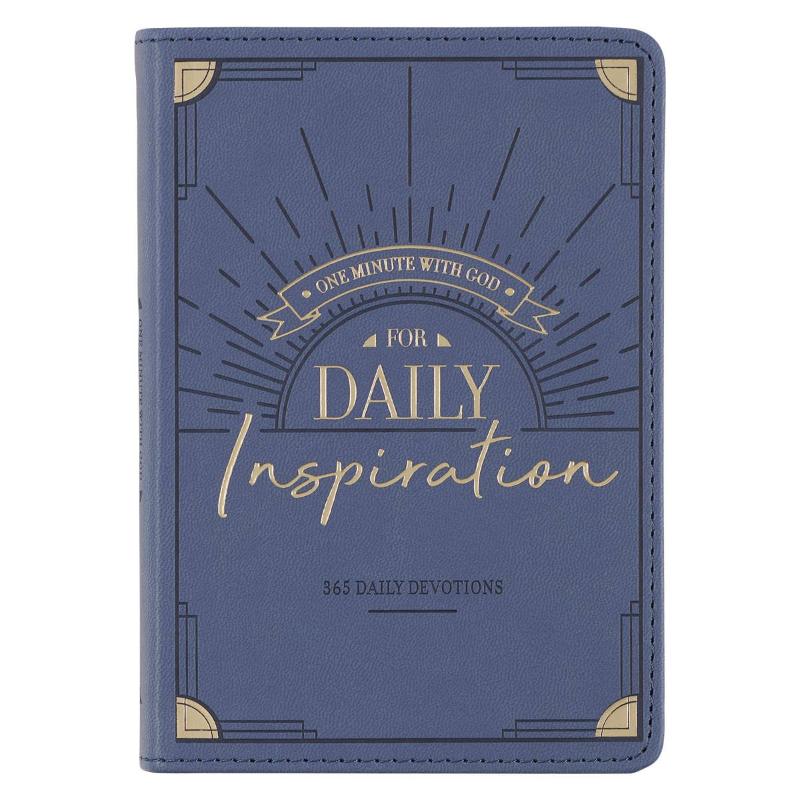 Christian Art Gifts One Minute with God for Daily Inspiration Faux Leather