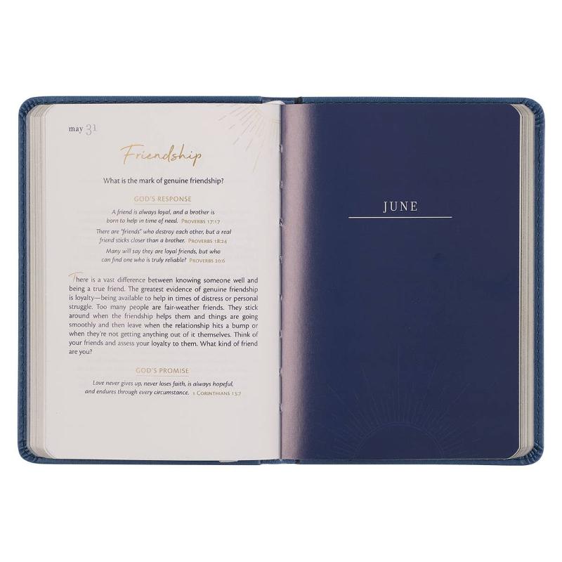 Christian Art Gifts One Minute with God for Daily Inspiration Faux Leather