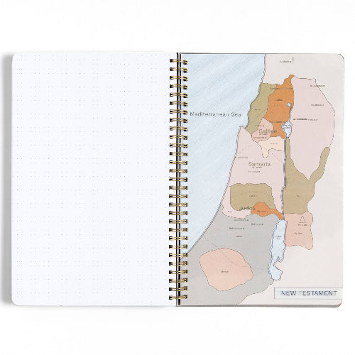 Church Notes Co. Black Church Notes Bible Reference Notebook with Maps
