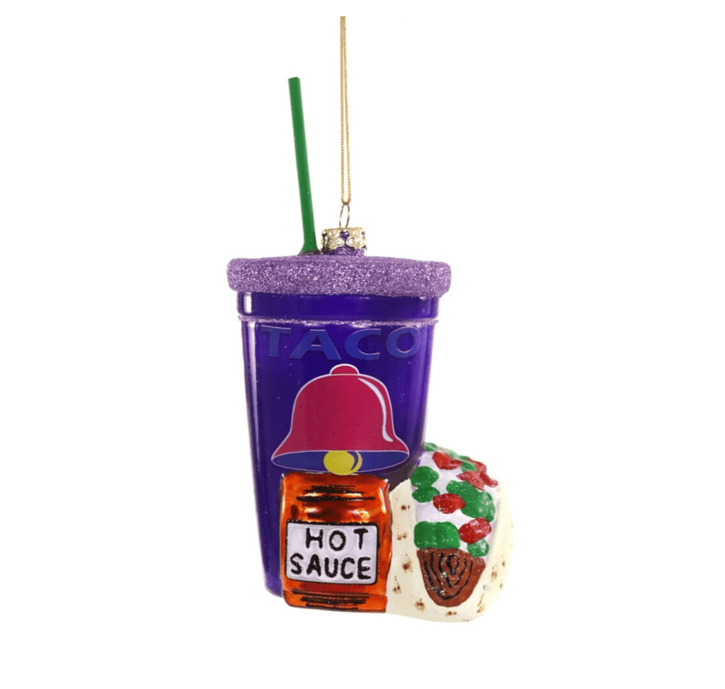 Cody Foster Christmas Fast Food Taco Ornament