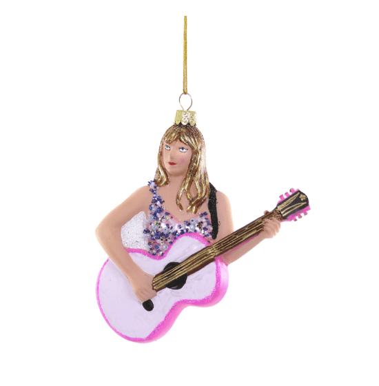 Cody Foster Christmas Taylor Swift with Guitar Ornament