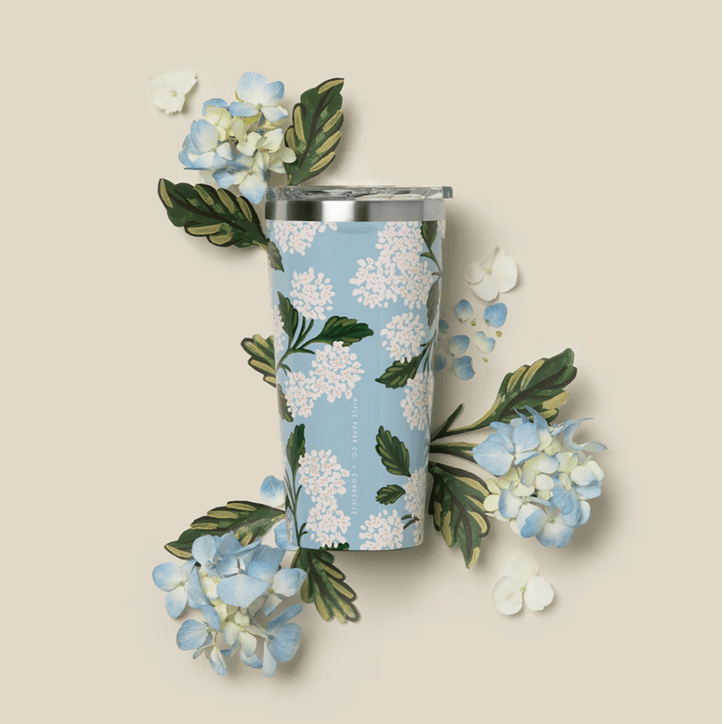 Corkcicle Accessories Blue Hydrangea Corkcicle Tumbler