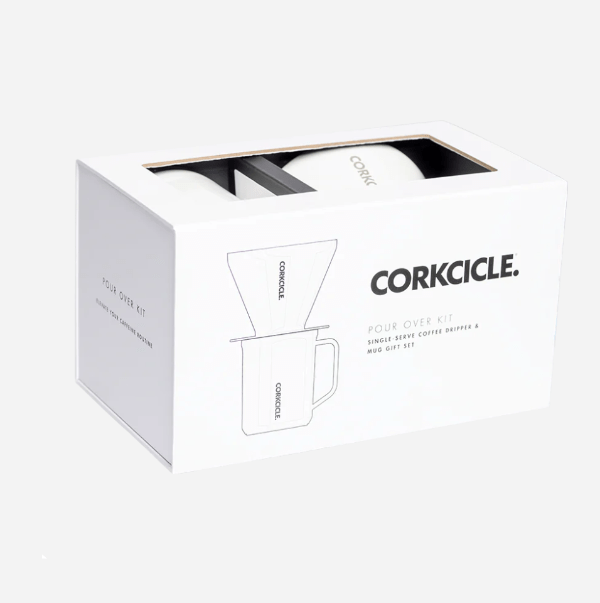 Corkcicle Accessories Coffee Pour-Over Kit, Oat Milk