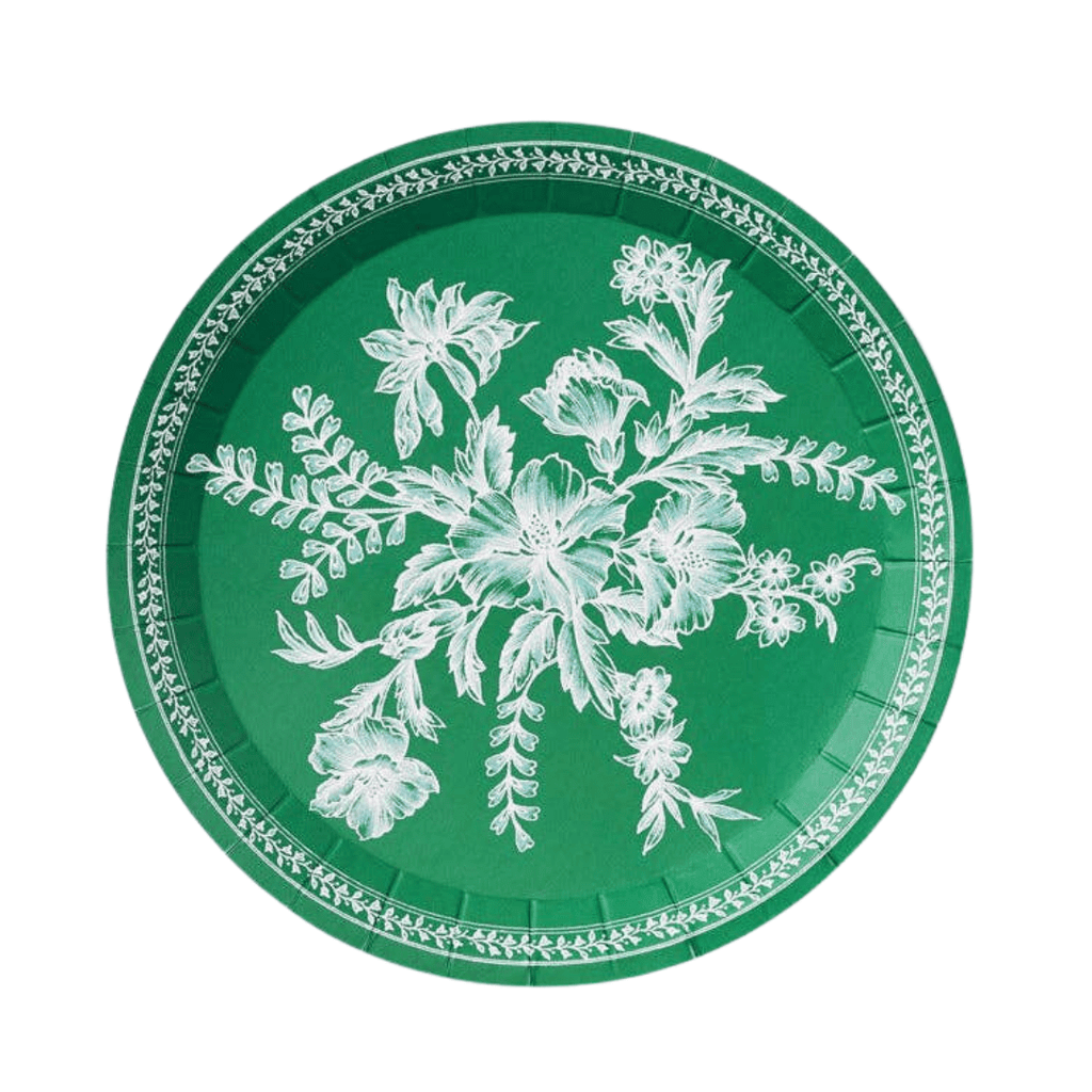 Coterie Party Supplies Party Emerald Toile Small Plates