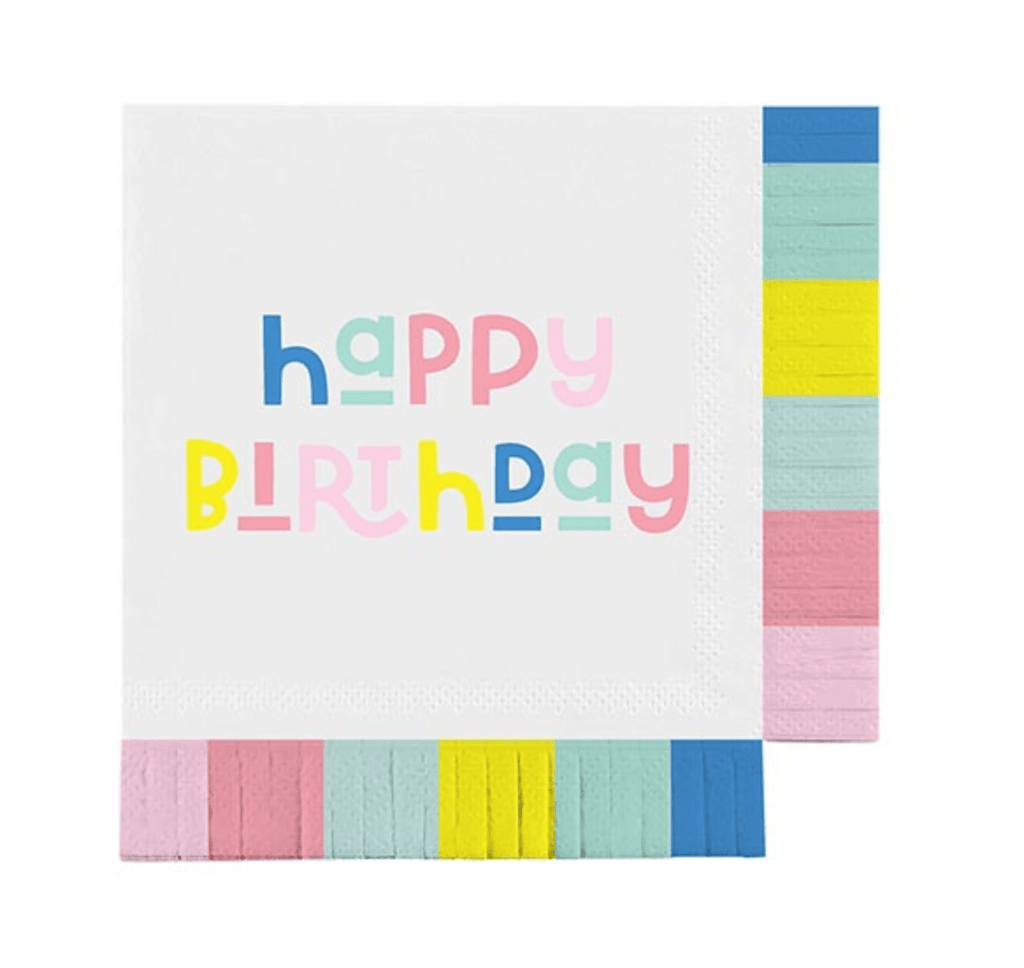 Creative Brands Party Birthday Fringe Napkins