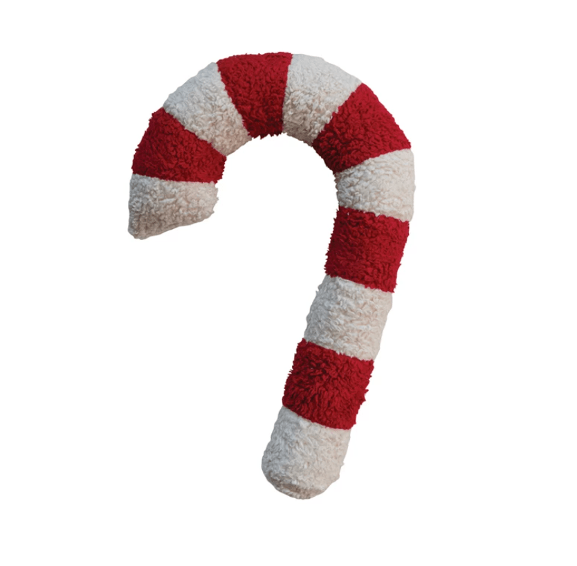 Creative Co-op Christmas Candy Cane PIllow