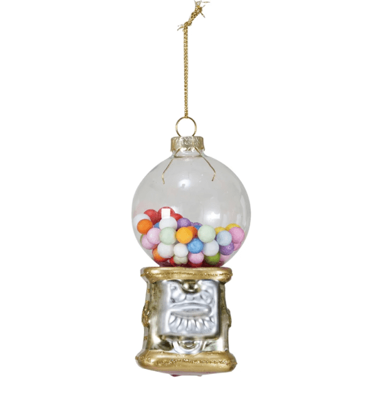 Creative Co-op Christmas Gumball Ornament