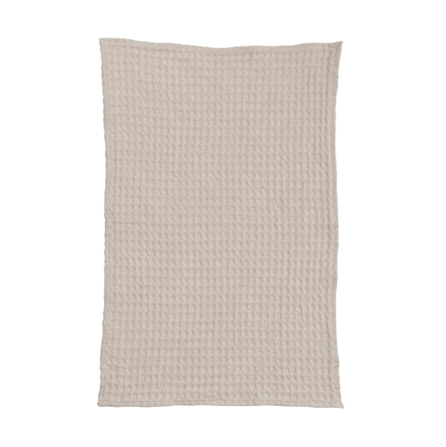 Creative Co-op Natural, Stonewashed Cotton Waffle Weave Towel