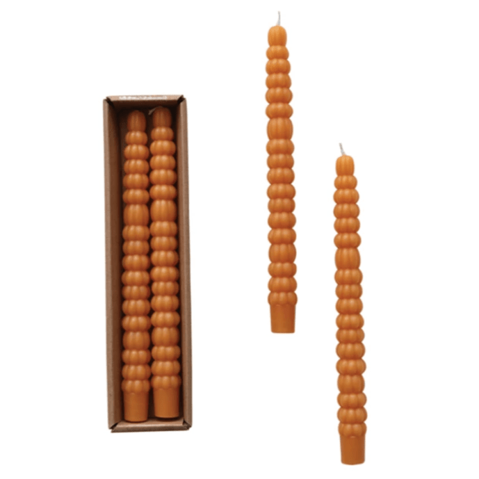 Creative Co-op Accessories Pumpkin Taper Candles
