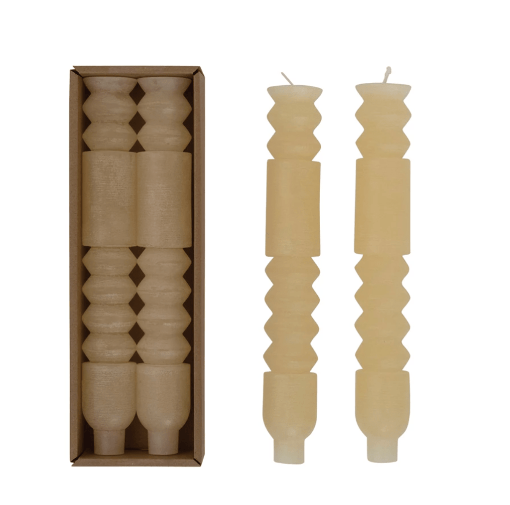 Creative Co-op Accessories Totem Taper Candles Unscented