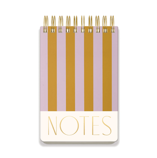 Designworks Ink Paper Lilac + Ochre Striped Notepad