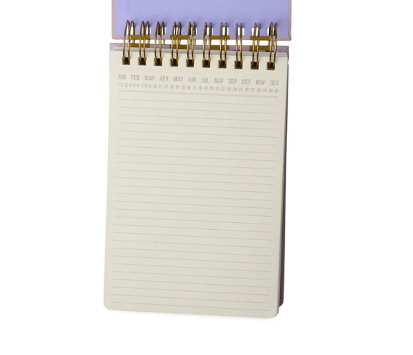 Designworks Ink Paper Lilac + Ochre Striped Notepad