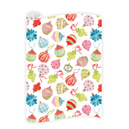 Dogwood Hill Christmas Tree Trimmings Baubles Wrapping Paper Roll