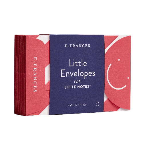 E. Frances Paper Little Notes Envelopes - Candy Cane Stripe