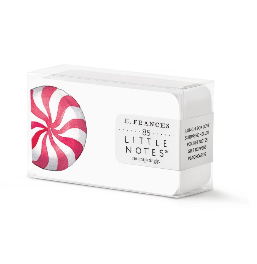 E. Frances Christmas Peppermint Little Notes