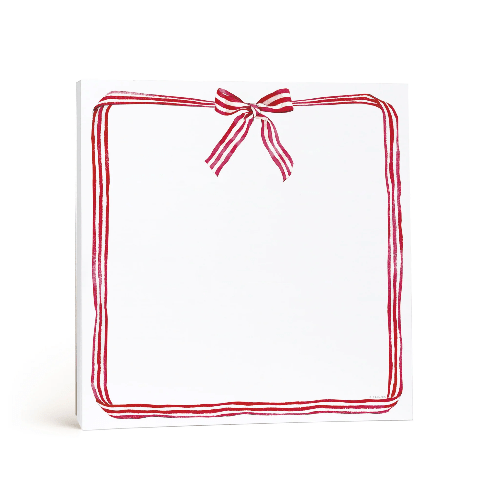 E. Frances Notes and Journals Red Ribbon Candy Chunky Notepad