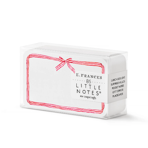 E. Frances Christmas Red Ribbon Candy Little Note