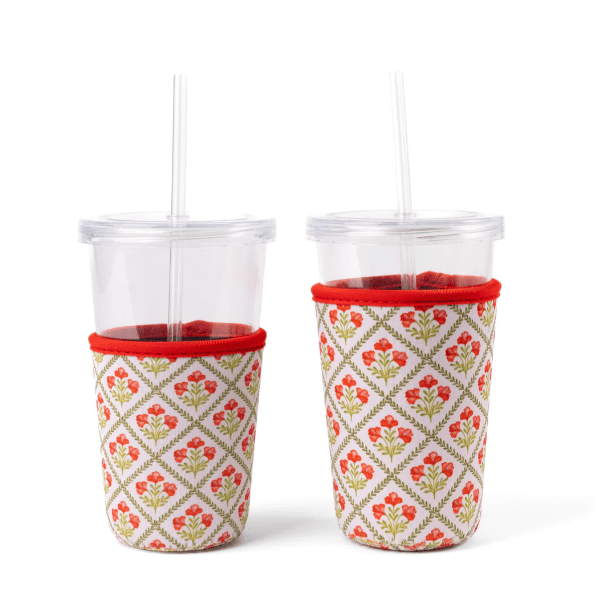 Elyse Breanne Design Winter Poppies Drink Sleeve (Choose Size)