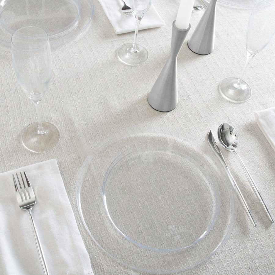 Chic Silver Forks, Plastic