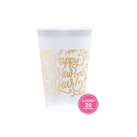 Happy New Year (gold) | Frosted Cups