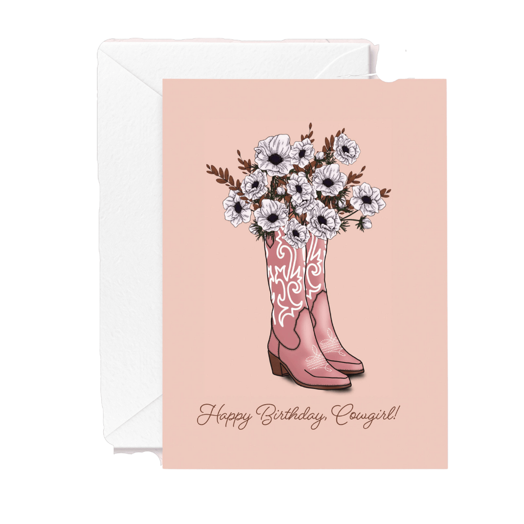 FioriBelle Greeting Cards Cowgirl Birthday Card