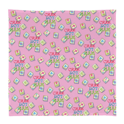 French Graffiti Colorful Mahjong Tiles Square