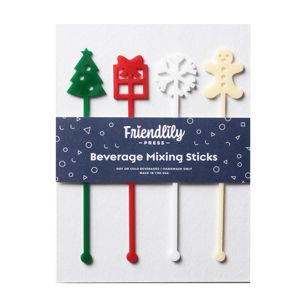 Friendlily Press Christmas Christmas Drink Stirrers