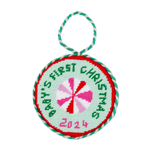 Furbish Christmas Baby's 1st Christmas - Needlepoint Ornament