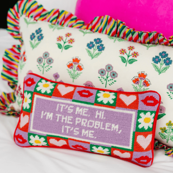 Furbish Home It's Me Needlepoint Pillow